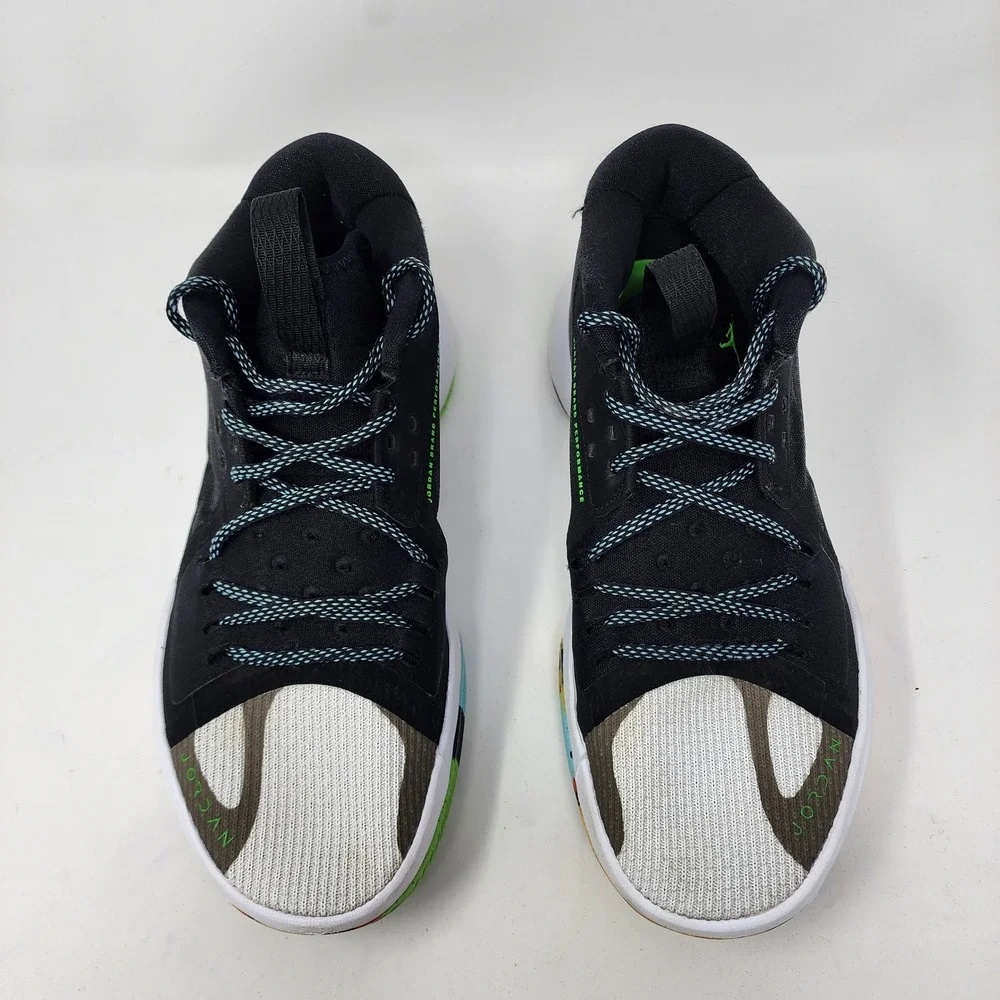 Nike Air Jordan Zoom Separate Black White Green Strike Shoe Men 8.5 DH0249‎ 030